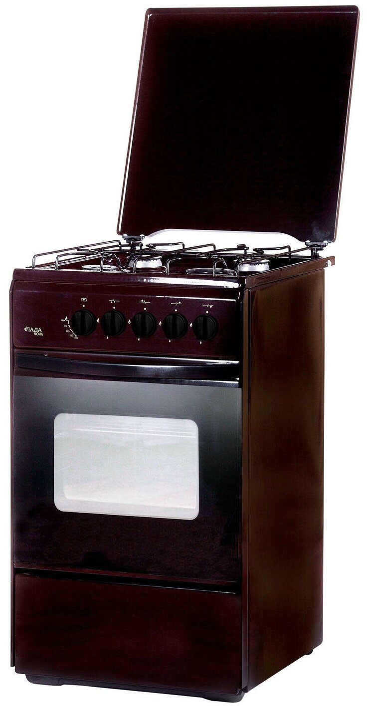 Газ.плита Лада Nova RG24044B(Flama RG2401(еврогорелки,газ-контроль дух,хоз.отсек,мет.кр.)(АРТ427)