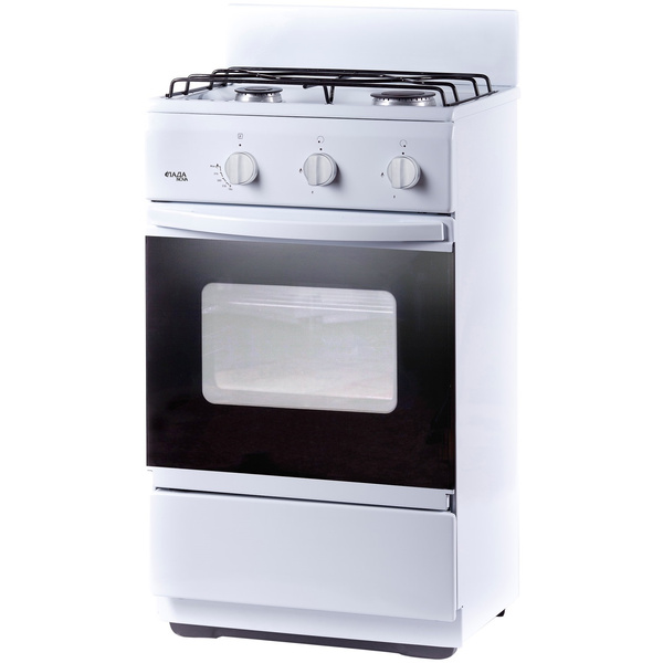 Газ.плита Лада Nova CG32013W(Flama CG3202 (2 горелки,газ-контроль дух,мет.щит,хоз.отсек) (АРТ433)